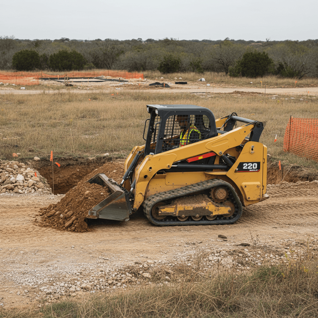 Professional excavation and site grading work